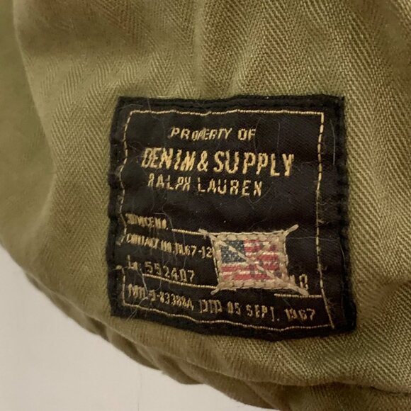 Ralph Lauren Denim Supply Jacket M-65 Camo Military Patches Pins USA Field L - Picture 13 of 16